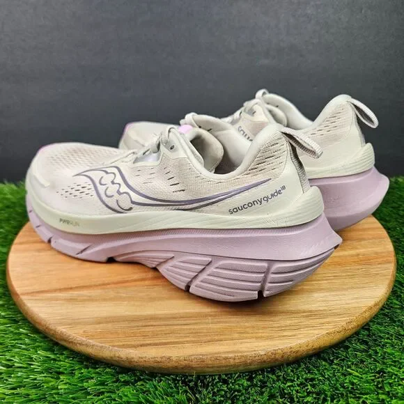 Saucony Guide 18 Moon Quail Womens Size 10 Cream Athletic Running Shoes Sneakers - Picture 4 of 14